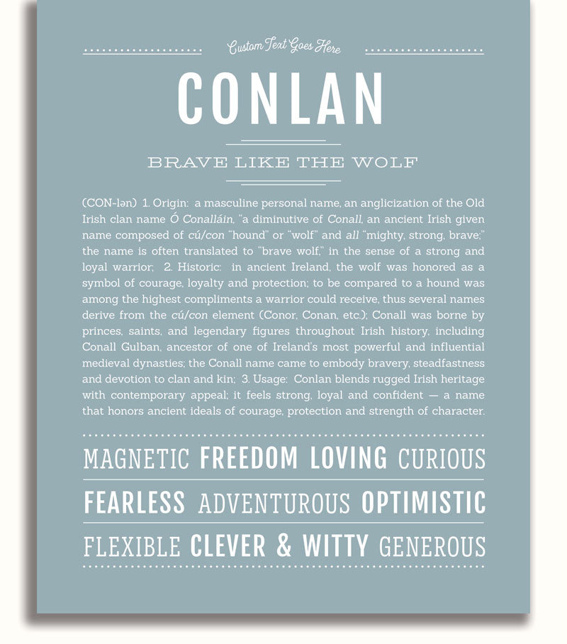 Frame Options | Powder Blue | White Frame, Matted
