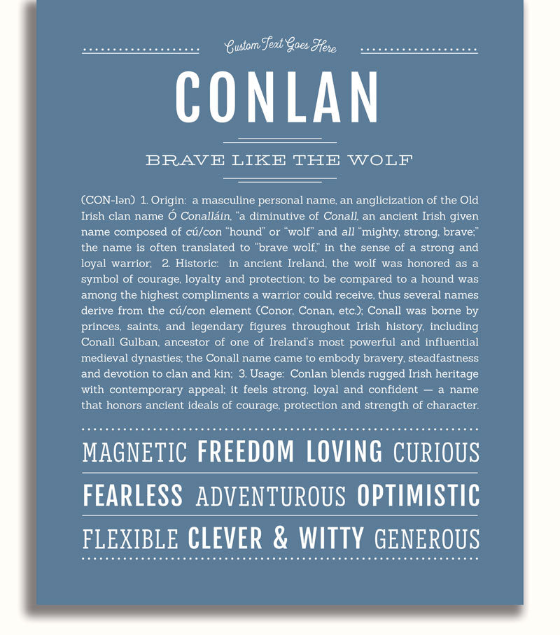 Frame Options | Steele Blue | White Frame, Matted