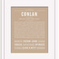 Conlan | Name Art Print