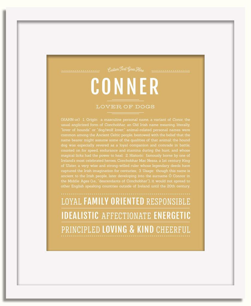 Frame Options | Matte Gold | White Frame, Matted