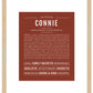 Connie | Name Art Print