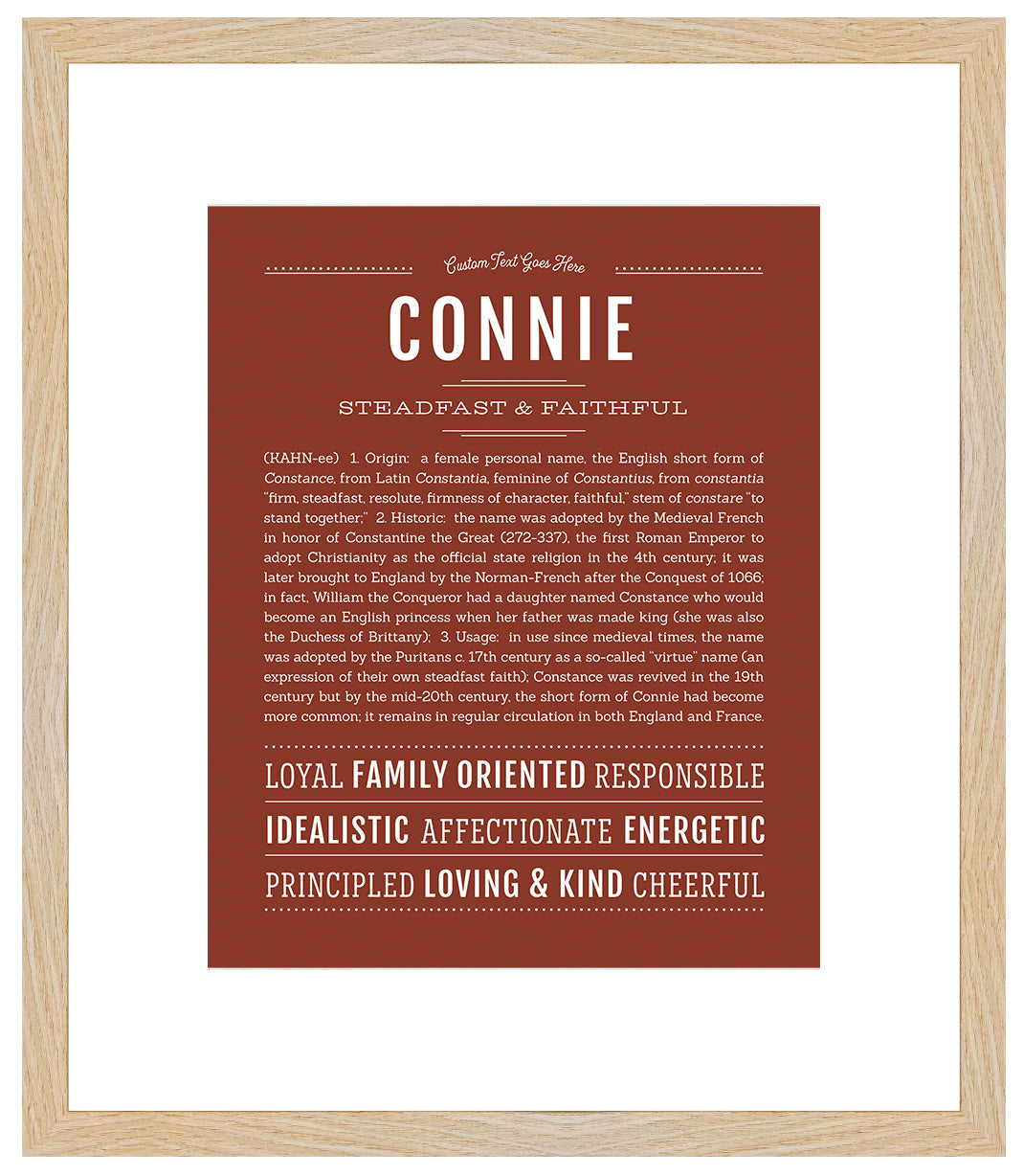 Connie | Name Art Print