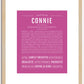 Connie | Name Art Print