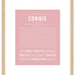 Connie | Name Art Print