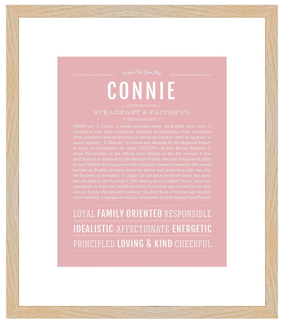 Connie | Name Art Print