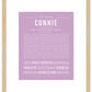 Connie | Name Art Print