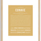 Connie | Name Art Print