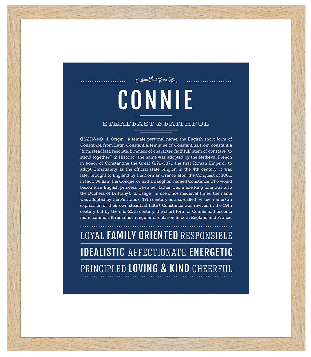 Connie | Name Art Print