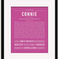 Frame Options | Dark Pink | Black Frame, Matted