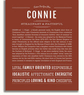 Connie | Name Art Print – Name Stories