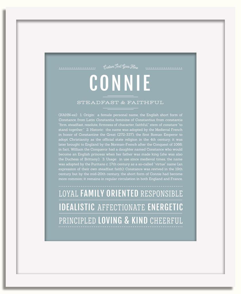 Frame Options | Powder Blue | White Frame, Matted