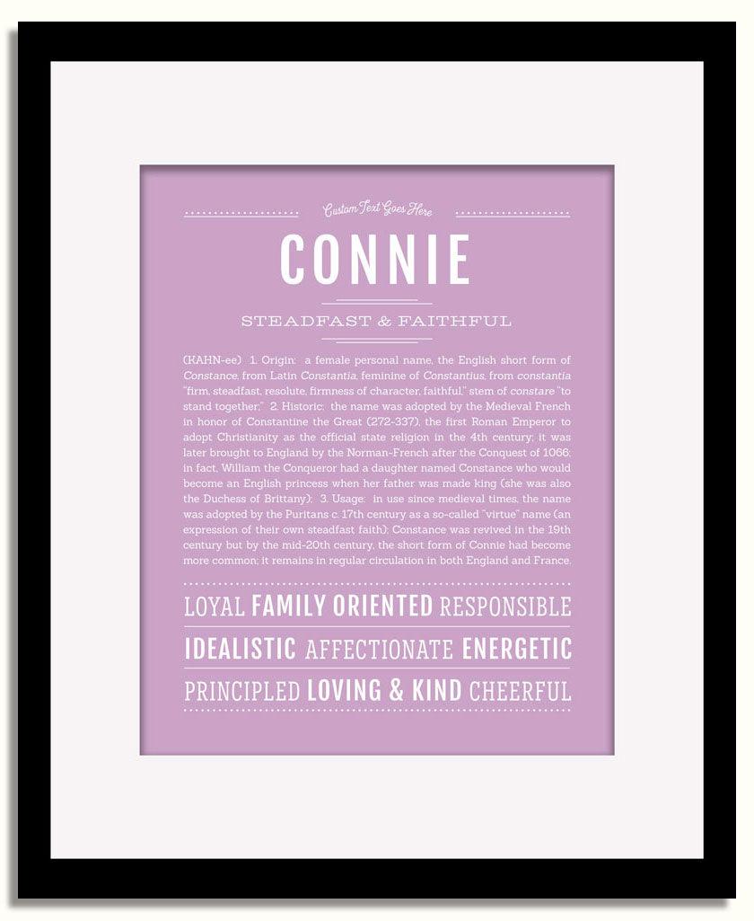 Frame Options | Lilac | Black Frame, Matted