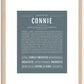 Connie | Name Art Print