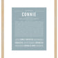 Connie | Name Art Print