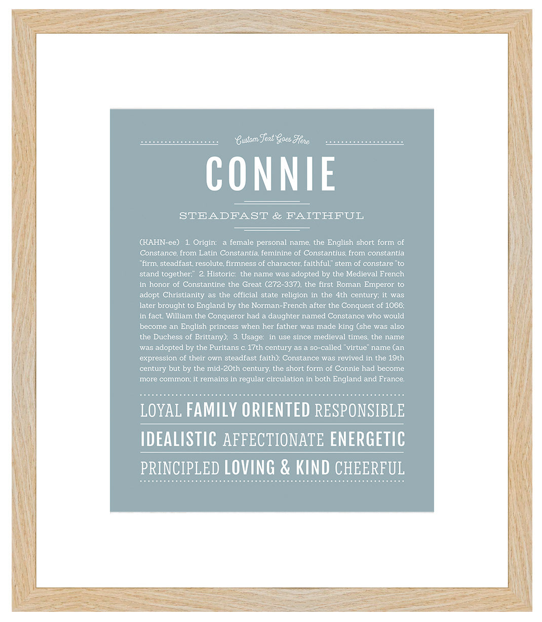 Connie | Name Art Print