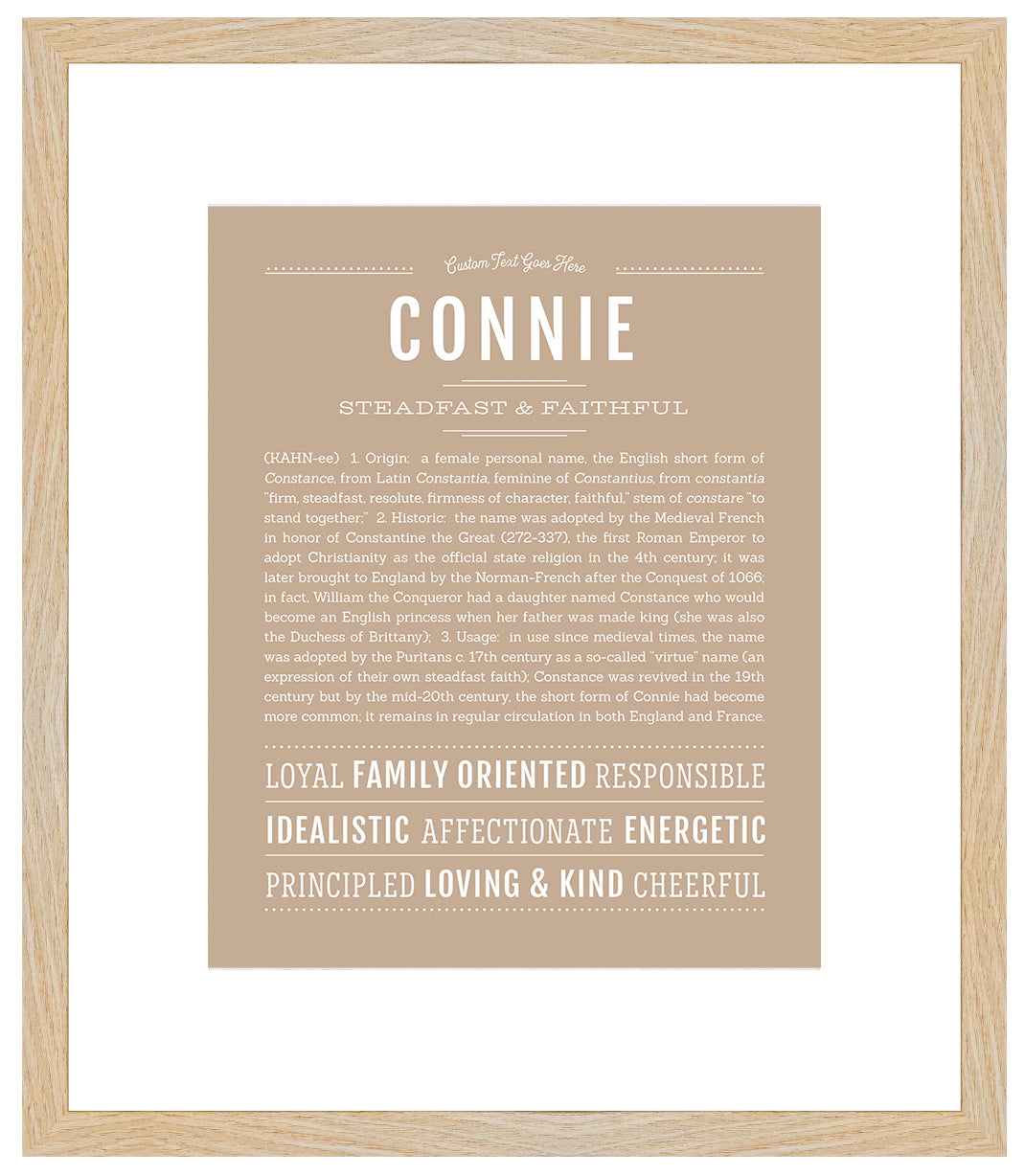 Connie | Name Art Print