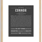 Connor | Name Art Print