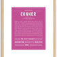 Connor | Name Art Print