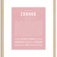 Connor | Name Art Print