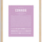 Connor | Name Art Print