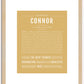 Connor | Name Art Print