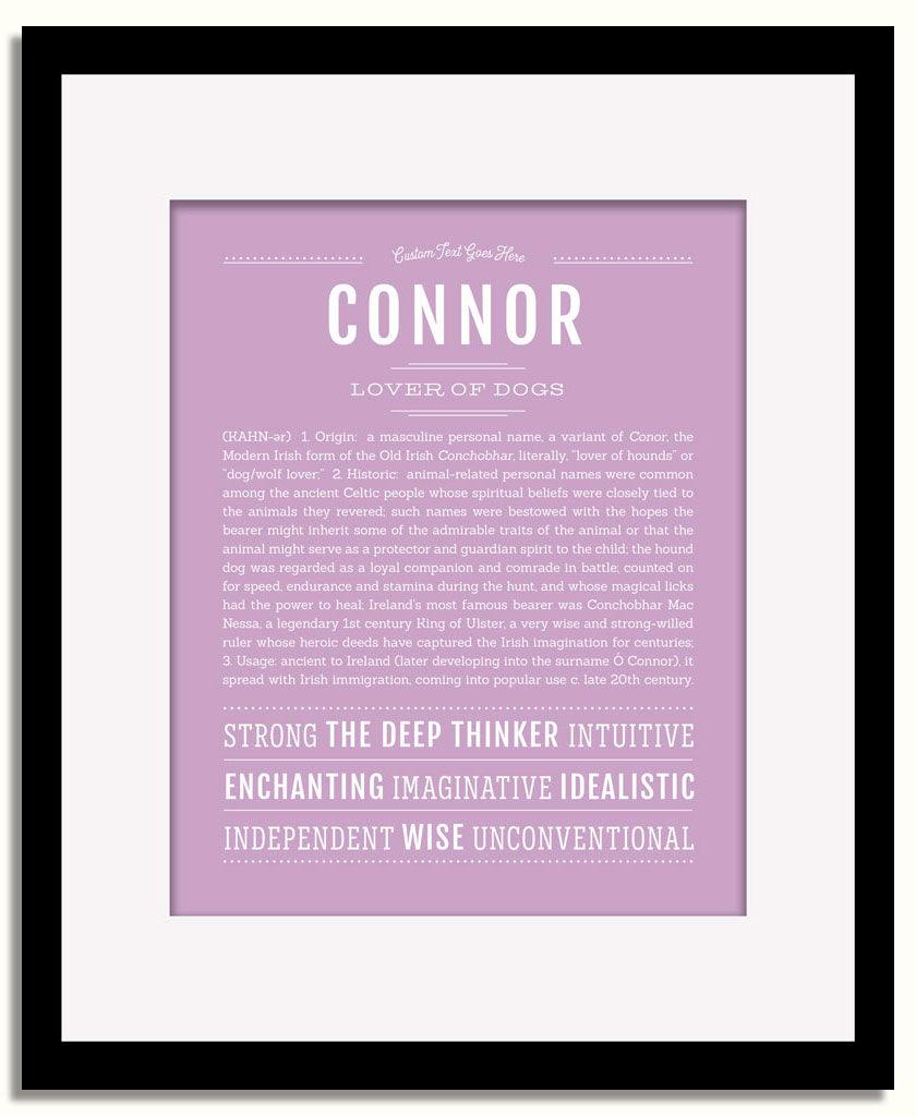 Frame Options | Lilac | Black Frame, Matted