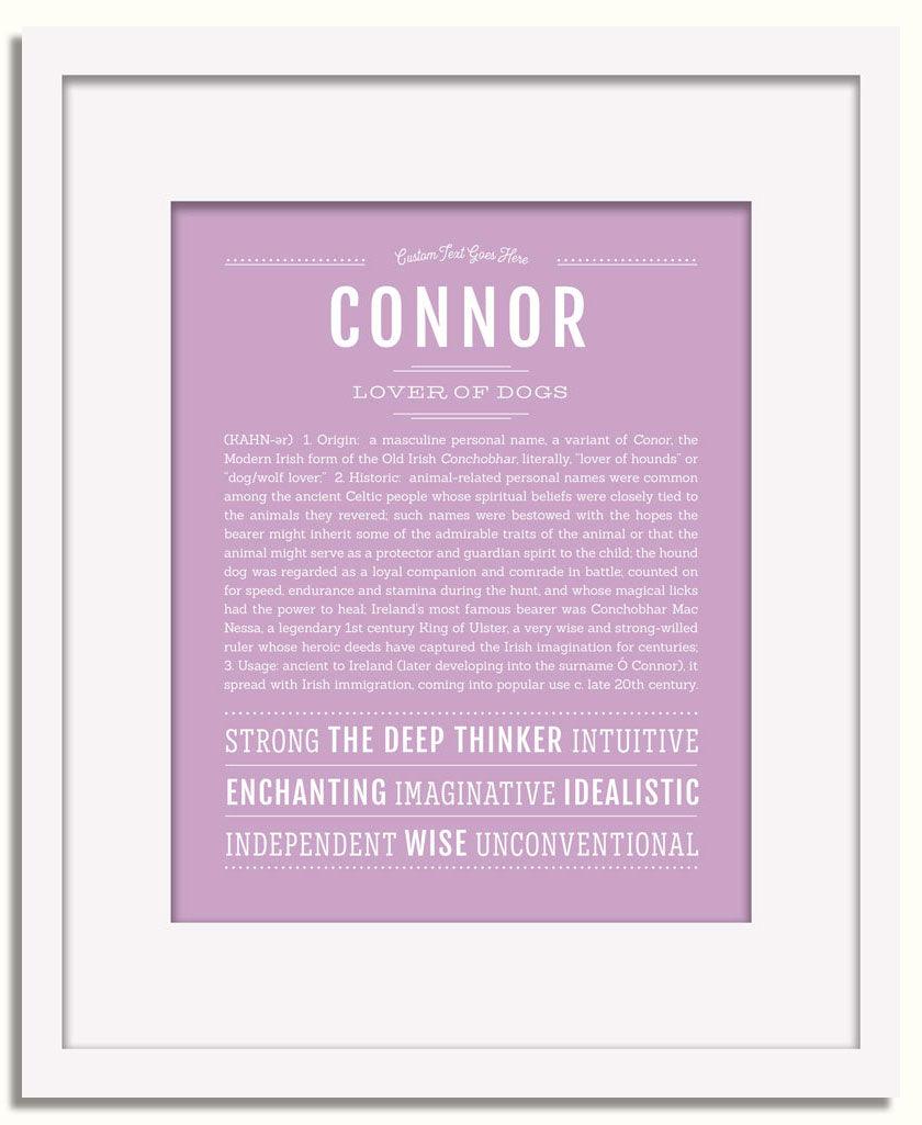 Frame Options | Lilac | White Frame, Matted