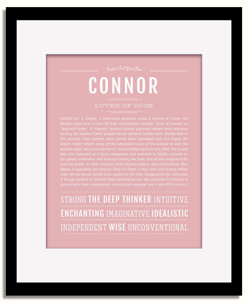 Frame Options | Dusty Rose | Black Frame, Matted