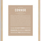 Connor | Name Art Print