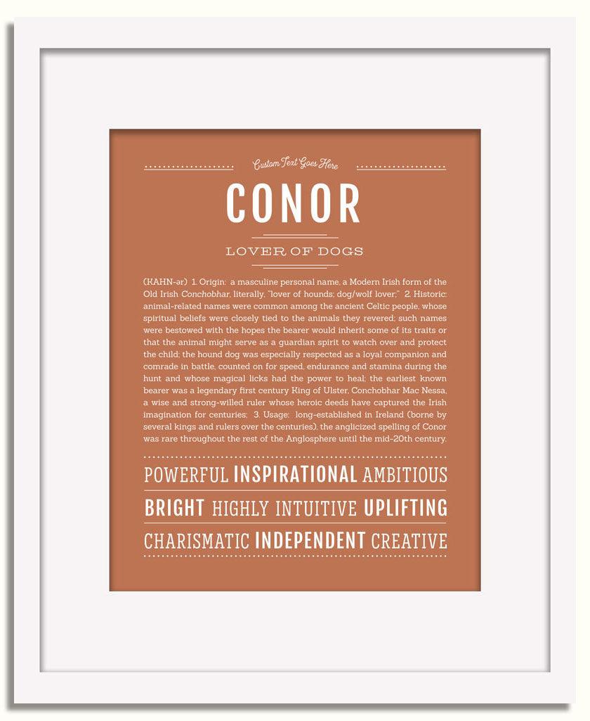 Frame Options | Terra Cotta | White Frame, Matted