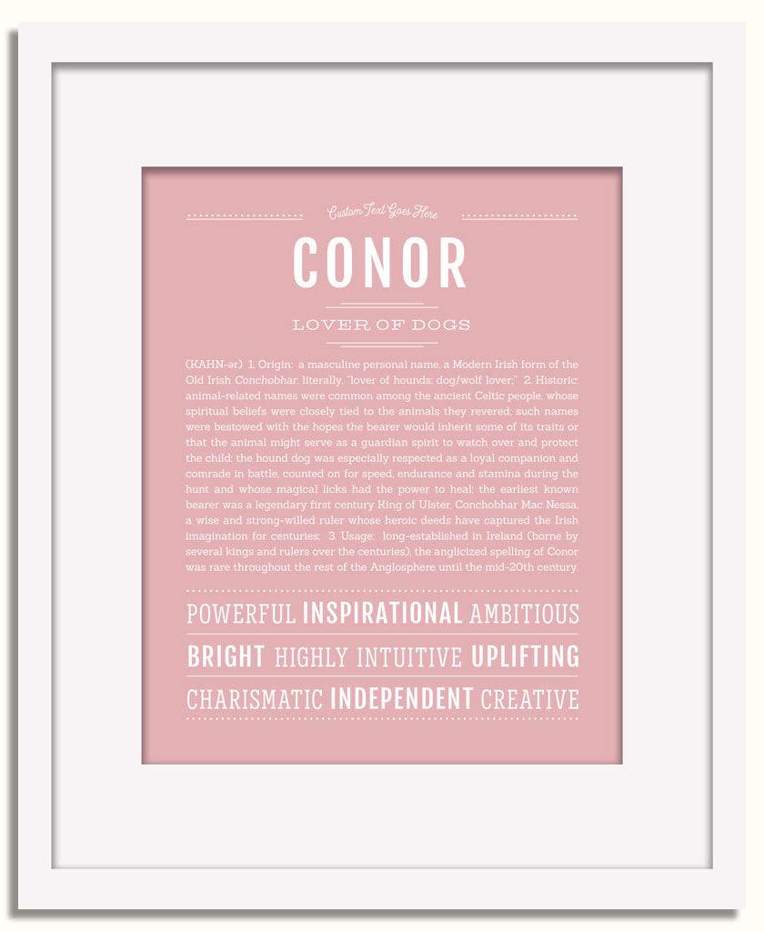 Frame Options | Dusty Rose | White Frame, Matted