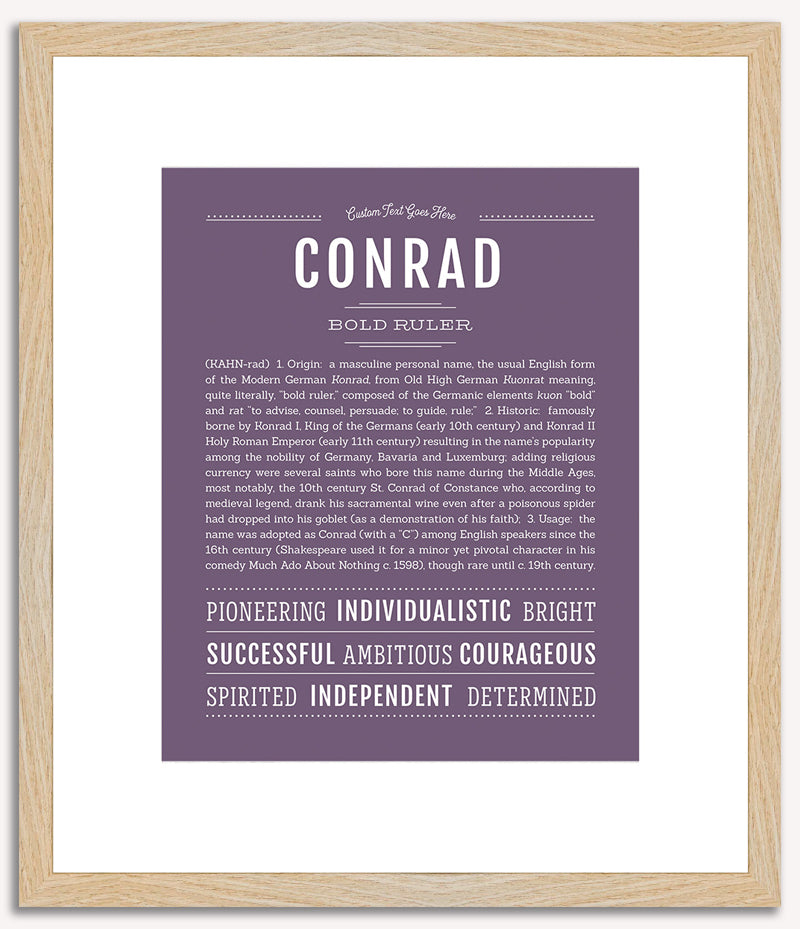 Conrad | Name Art Print