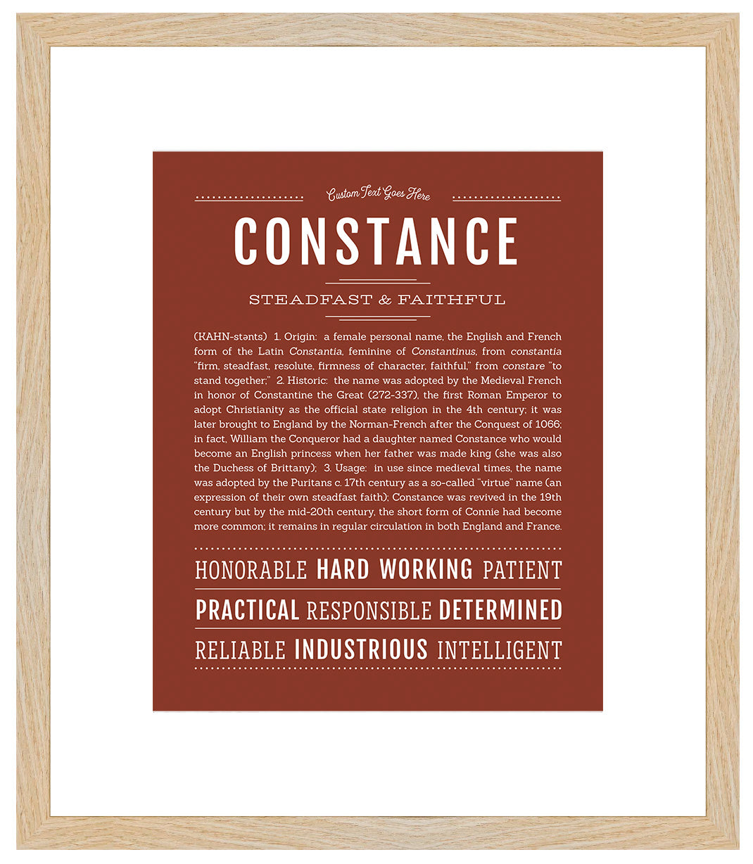 Constance | Name Art Print