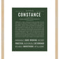 Constance | Name Art Print