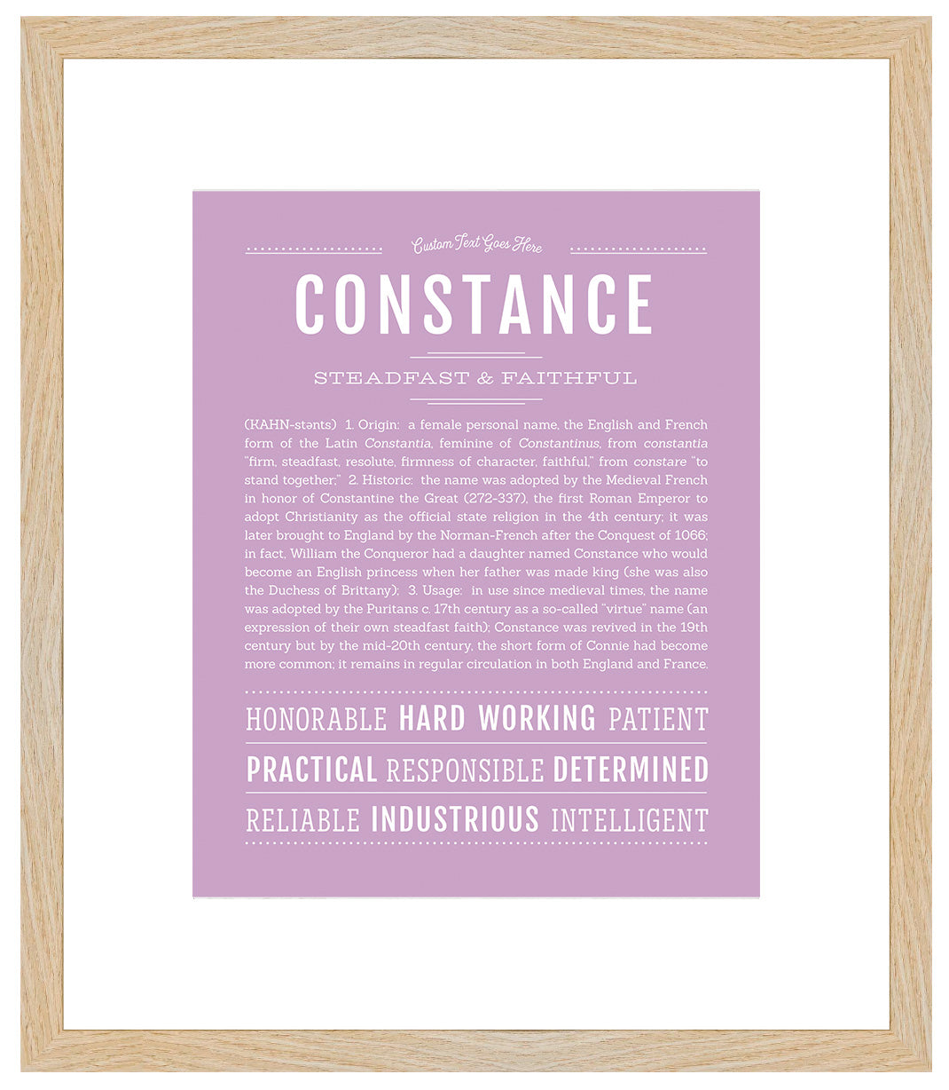 Constance | Name Art Print