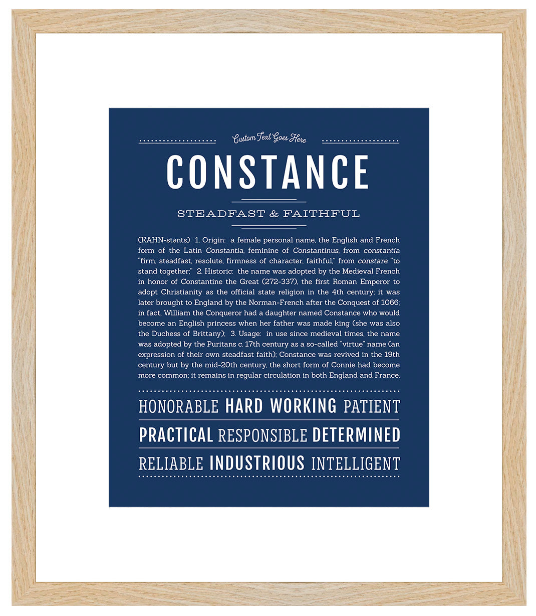 Constance | Name Art Print