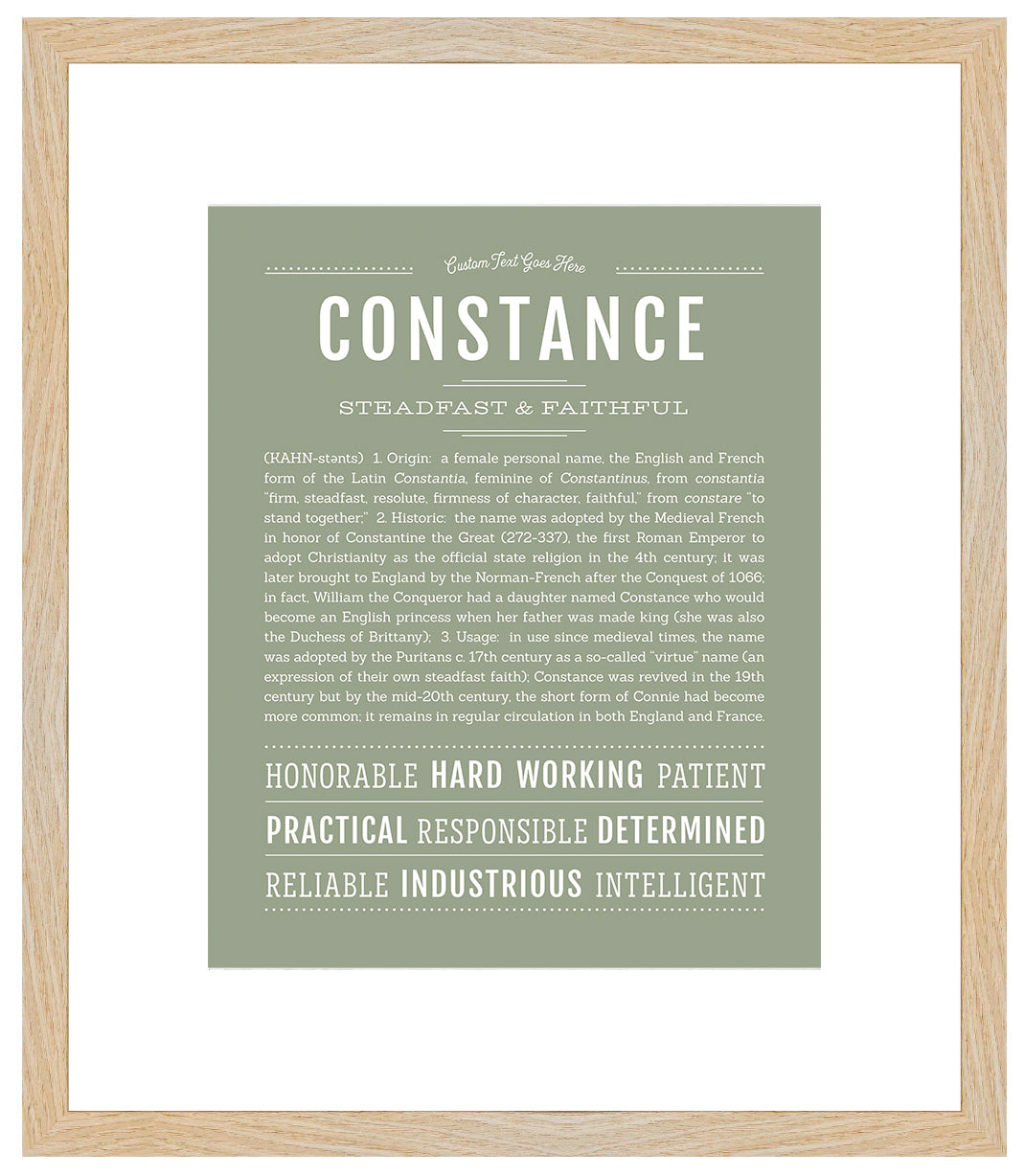 Constance | Name Art Print