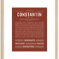 Constantin | Name Art Print