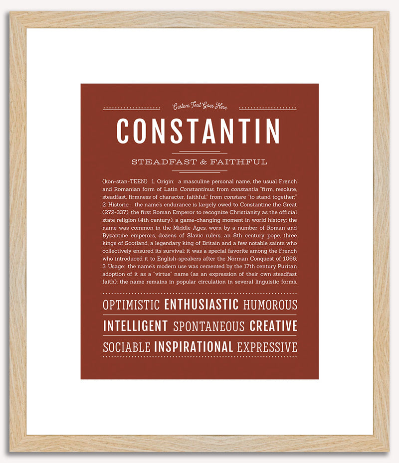 Constantin | Name Art Print