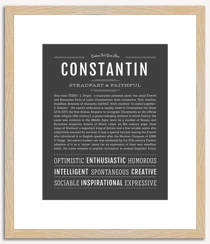 Constantin | Name Art Print