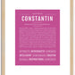 Constantin | Name Art Print