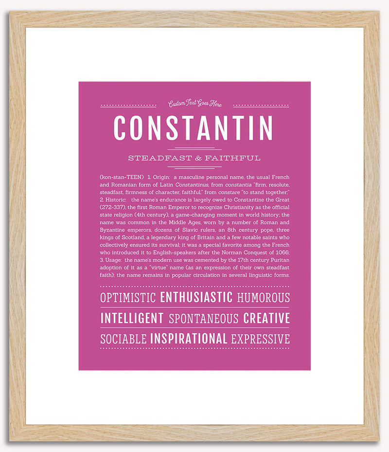 Constantin | Name Art Print