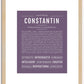 Constantin | Name Art Print