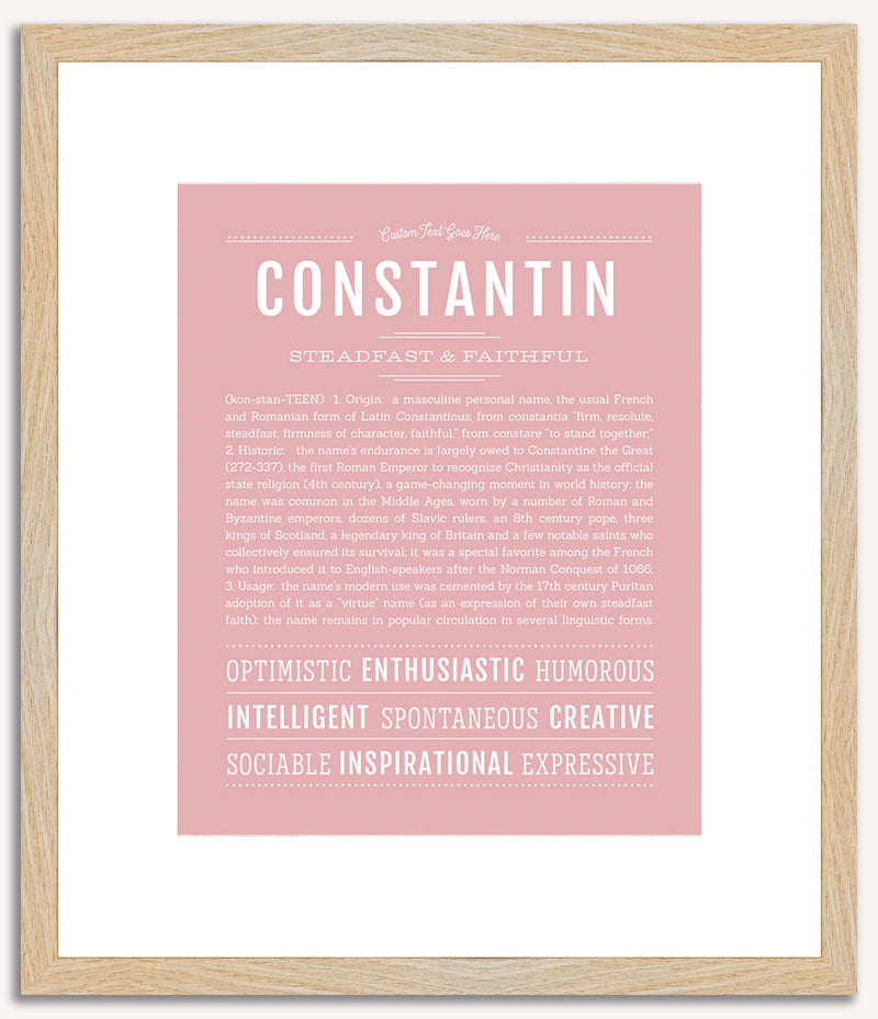 Constantin | Name Art Print