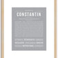 Constantin | Name Art Print