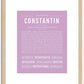 Constantin | Name Art Print