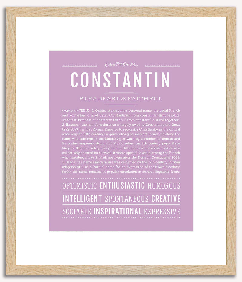 Constantin | Name Art Print