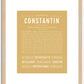 Constantin | Name Art Print