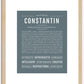 Constantin | Name Art Print