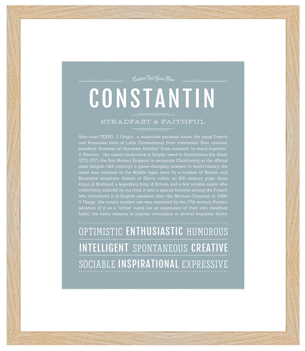 Constantin | Name Art Print